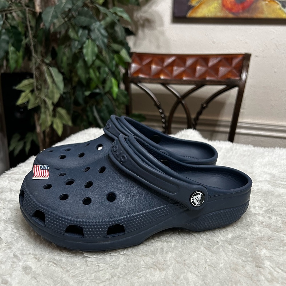 Crocs Unisex Classic Solid Clogs Navy - image 1